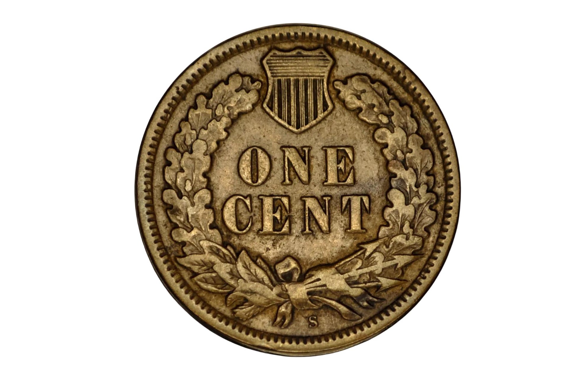 1909-S Indian Head Penny - Very Rare, Key Date - VG10 - 1909 S Us One Penny - 1909 S Mint Indian Head Cent 1909 S Mark