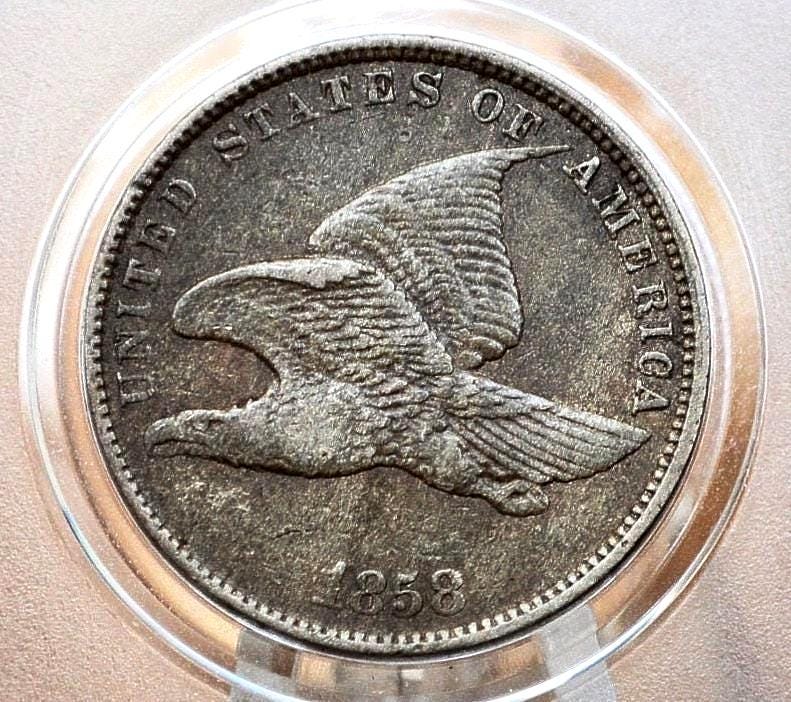 1858 Flying Eagle Penny - VG-VF (Very Good to Very Fine) Choose by Grade - Rare Penny Type - Two years produced - 1858 Cent -1858 Eagle Cent