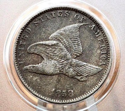 1858 Flying Eagle Penny - VG-VF (Very Good to Very Fine) Choose by Grade - Rare Penny Type - Two years produced - 1858 Cent -1858 Eagle Cent