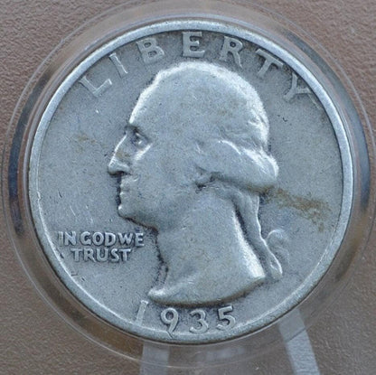 1935 Washington Silver Quarter - G-AU (Good to About Uncirculated) Grade; Choose by Grade - Philadelphia Mint - 1935 P Quarter 1935 P