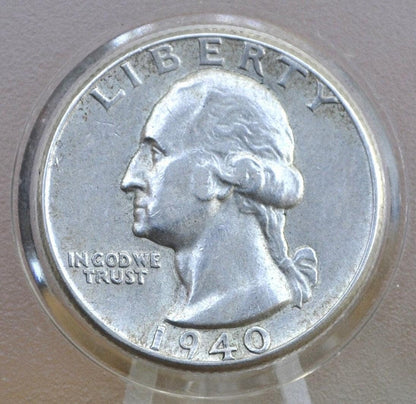 1940 P,D,S Washington Silver Quarter - Choose by Grade & Mint - Washington Quarter 1940S Silver Quarter 1940D Quarter 1940 Quarter 1940 S