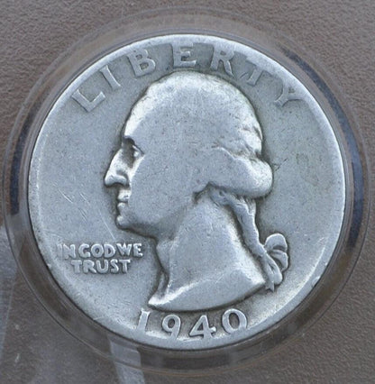 1940 P,D,S Washington Silver Quarter - Choose by Grade & Mint - Washington Quarter 1940S Silver Quarter 1940D Quarter 1940 Quarter 1940 S