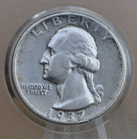 1937 D Washington Silver Quarter - Choose by Grade - Denver Mint - 1937D Quarter