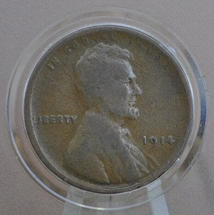 1914 P,S Wheat Penny - Choose by Mint & Grade - Wheat Ear Cent - World War I Era Coin - Lincoln Cent