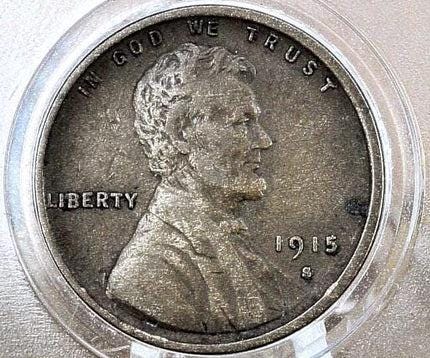 1915 P,D,S Wheat Penny - Choose By Grade and Mint Mark- Wheat Ear Lincoln Cent - Philadelphia Denver San Francisco
