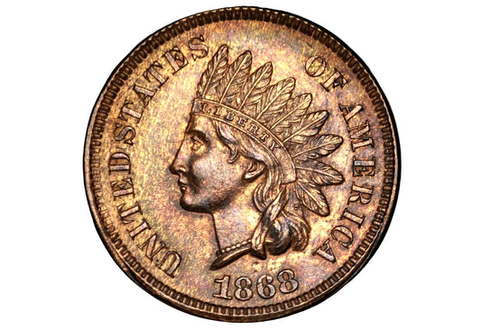 1868 Indian Head Penny - Choose by Grade / Condition, Choose by Grade - Rarer Date - Civil War Era Coin - 1868 Cent