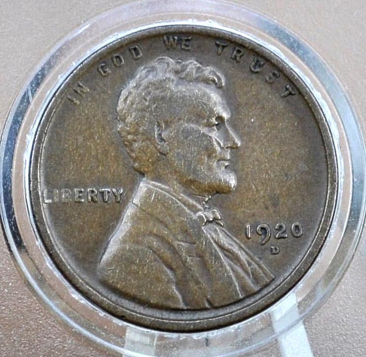 1920 Wheat Penny - VF-AU (Very Fine to About Uncirculated), Choose by Grade - 1920 Wheat Ear Cent 1920 P Penny Wheat Cent 1920