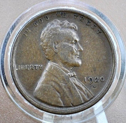 1920 Wheat Penny - VF-AU (Very Fine to About Uncirculated), Choose by Grade - 1920 Wheat Ear Cent 1920 P Penny Wheat Cent 1920