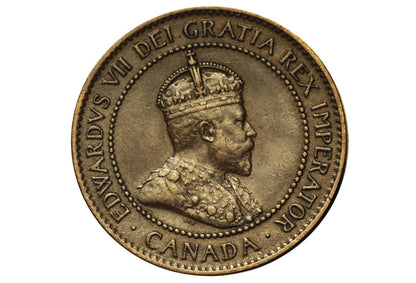 1905 Canadian Cent - XF (Extremely Fine) Grade / Condition - Edward VII - One Cent Canada 1905 Large Cent - 1905 Canadian Penny