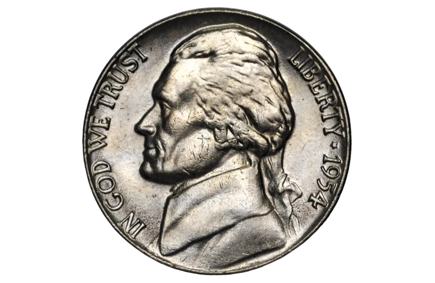 1954 Jefferson Nickel, P,D,S; Choose by Grade & Mint, 1954 P Jefferson Nickel 1954-D Jefferson Nickel 1954-S Jefferson Nickel