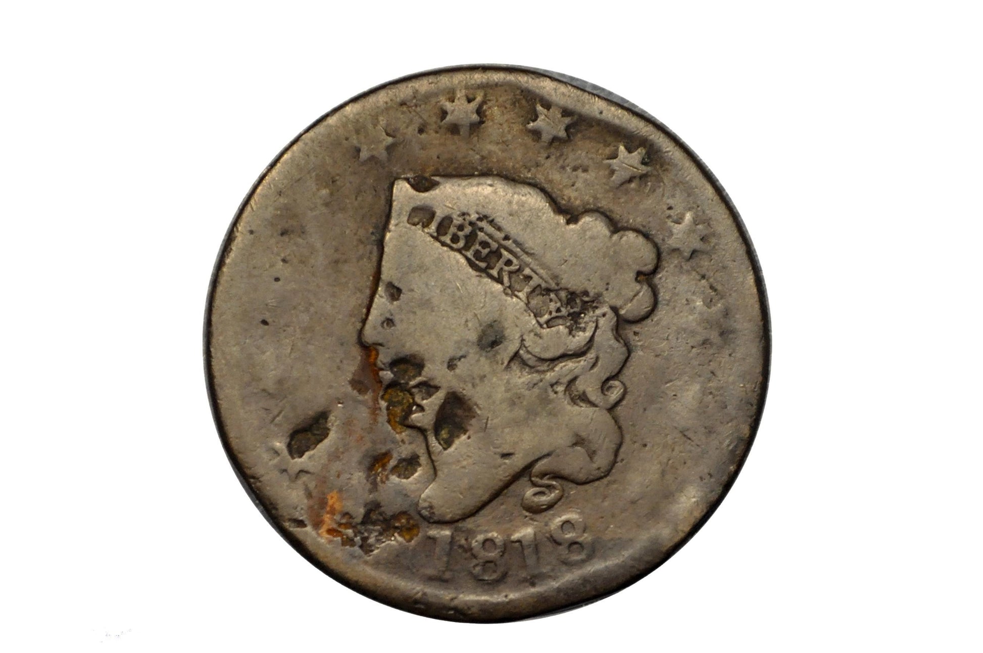 1818 Matron Head Large Cent - Choose by Condition / Grade - US Large Cent 1818 Coronet Liberty Head Cent - 1818 US Cent