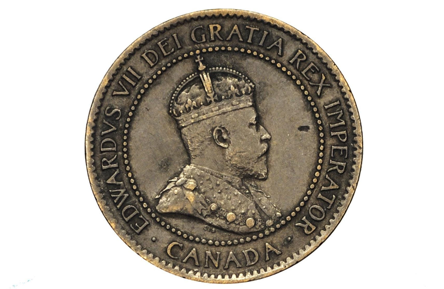 1904 Canadian Large Cent - AU (About Uncirculated) Grade / Condition - King George V - One Cent Canada 1904 Large Cent - 1904 Large Penny