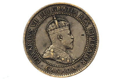 1904 Canadian Large Cent - AU (About Uncirculated) Grade / Condition - King George V - One Cent Canada 1904 Large Cent - 1904 Large Penny