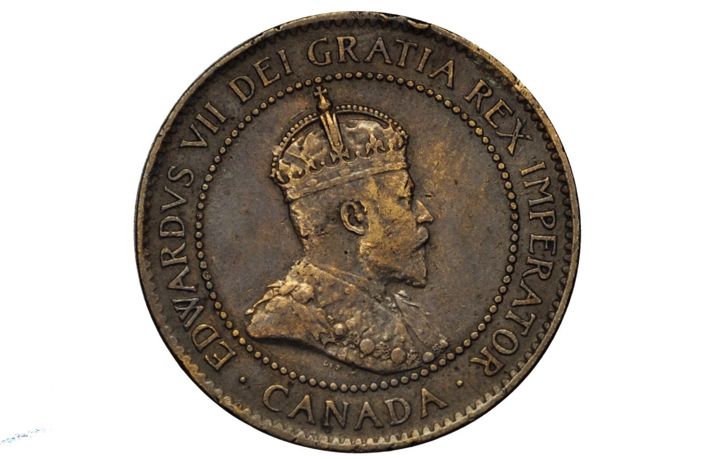 1904 Canadian Large Cent - AU (About Uncirculated) Grade / Condition - King George V - One Cent Canada 1904 Large Cent - 1904 Large Penny