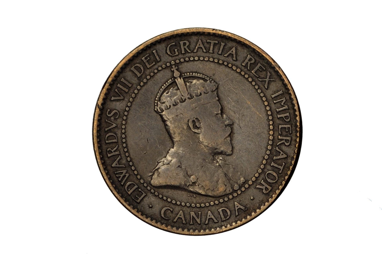 1904 Canadian Large Cent - AU (About Uncirculated) Grade / Condition - King George V - One Cent Canada 1904 Large Cent - 1904 Large Penny