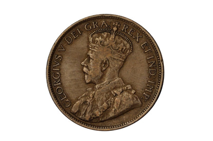 1915 Canadian One Cent - XF Grade / Condition - King Edward VII - One Cent Canada 1915 Cent