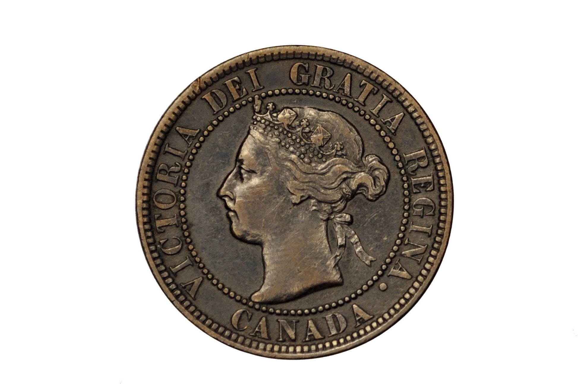1897 Canadian One Cent - XF (Extremely Fine) Condition - Queen Victoria - One Cent Canada 1897 Large Cent - 1897 Large Cent