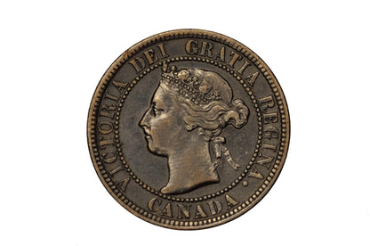 1897 Canadian One Cent - XF (Extremely Fine) Condition - Queen Victoria - One Cent Canada 1897 Large Cent - 1897 Large Cent
