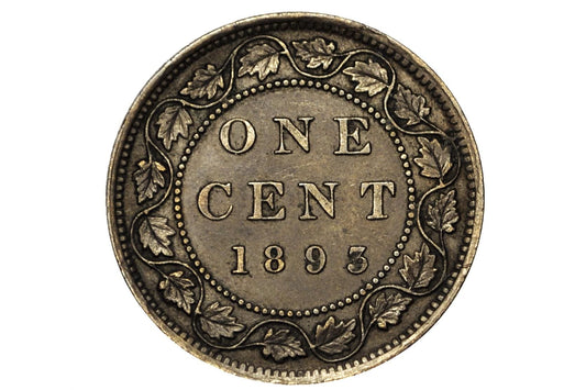1893 Canadian One Cent - Choose by Grade / Condition - Queen Victoria - 1893 Large Cent - 1893 Penny Canada 1 Cent 1893
