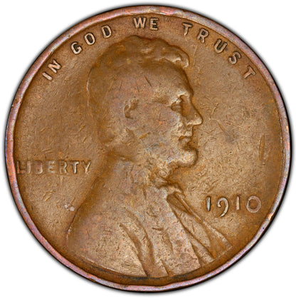 1910 P,S Wheat Penny - Choose by Grade - Wheat Ear Cent - San Francisco Philadelphia Mint - Semi-Key Date