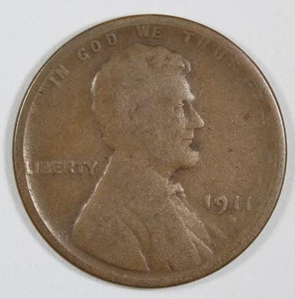 1911 P,D,S Wheat Penny - Choose By Grade - Rarer Date! -Wheat Ear Cent - Denver, Philadelphia, San Francisco