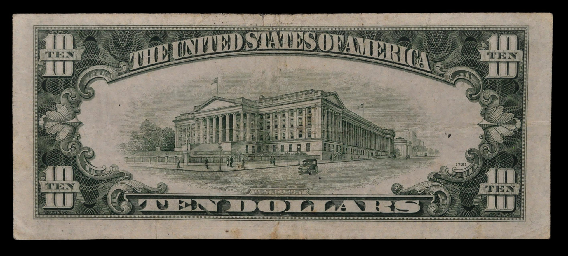 1950-B Federal Reserve 10 Dollar Star Note - Chicago (G) Issue - Choice Very Fine (Vf+) - 1950B Ten Dollar Green Seal Star Note - Fr#2012-G*