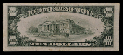 1950-B Federal Reserve 10 Dollar Star Note - Chicago (G) Issue - Choice Very Fine (Vf+) - 1950B Ten Dollar Green Seal Star Note - Fr#2012-G*