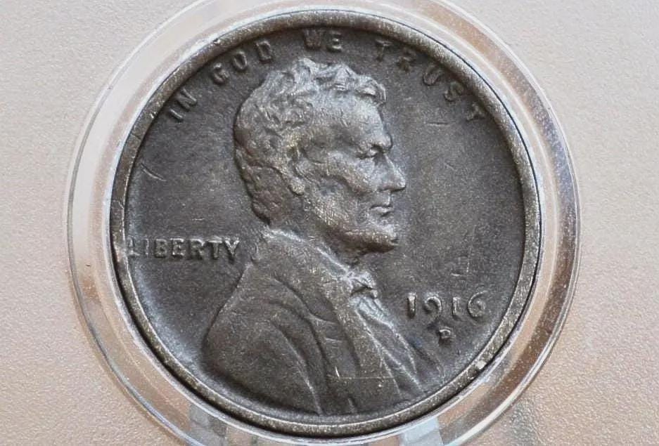 1916 P,D,S Wheat Pennies - Choose by Mint / Grade - Semi-Key Dates - World War I Era Coin - Wheat Ear Lincoln Cent
