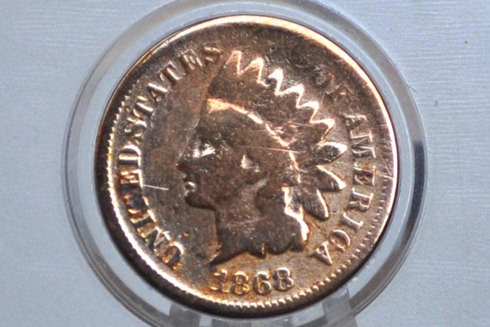 1868 Indian Head Penny - Choose by Grade / Condition, Choose by Grade - Rarer Date - Civil War Era Coin - 1868 Cent