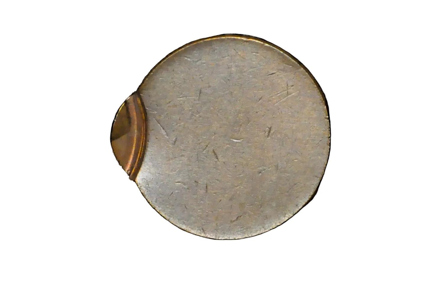 95% Off-Center Penny Strike Error Rare Coin - No Date Extreme Error Penny 95 Percent Off-Center Strike