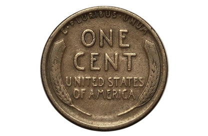 1914-D Wheat Penny - Key Date - Fine Grade / Condition - 1914D Wheat Ear Cent - World War I Era Coin - 1914 D Lincoln Cent - Authentic