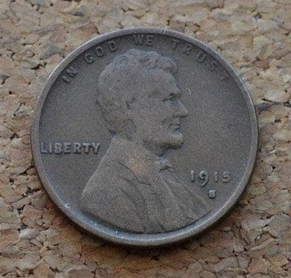 1915 P,D,S Wheat Penny - Choose By Grade and Mint Mark- Wheat Ear Lincoln Cent - Philadelphia Denver San Francisco