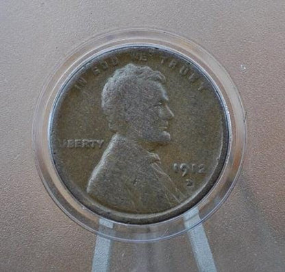 1912 P,D,S Wheat Penny - Choose by Mint and Grade - Lincoln Wheat Ear Cent - Semi Key Date - WWI Era Coin