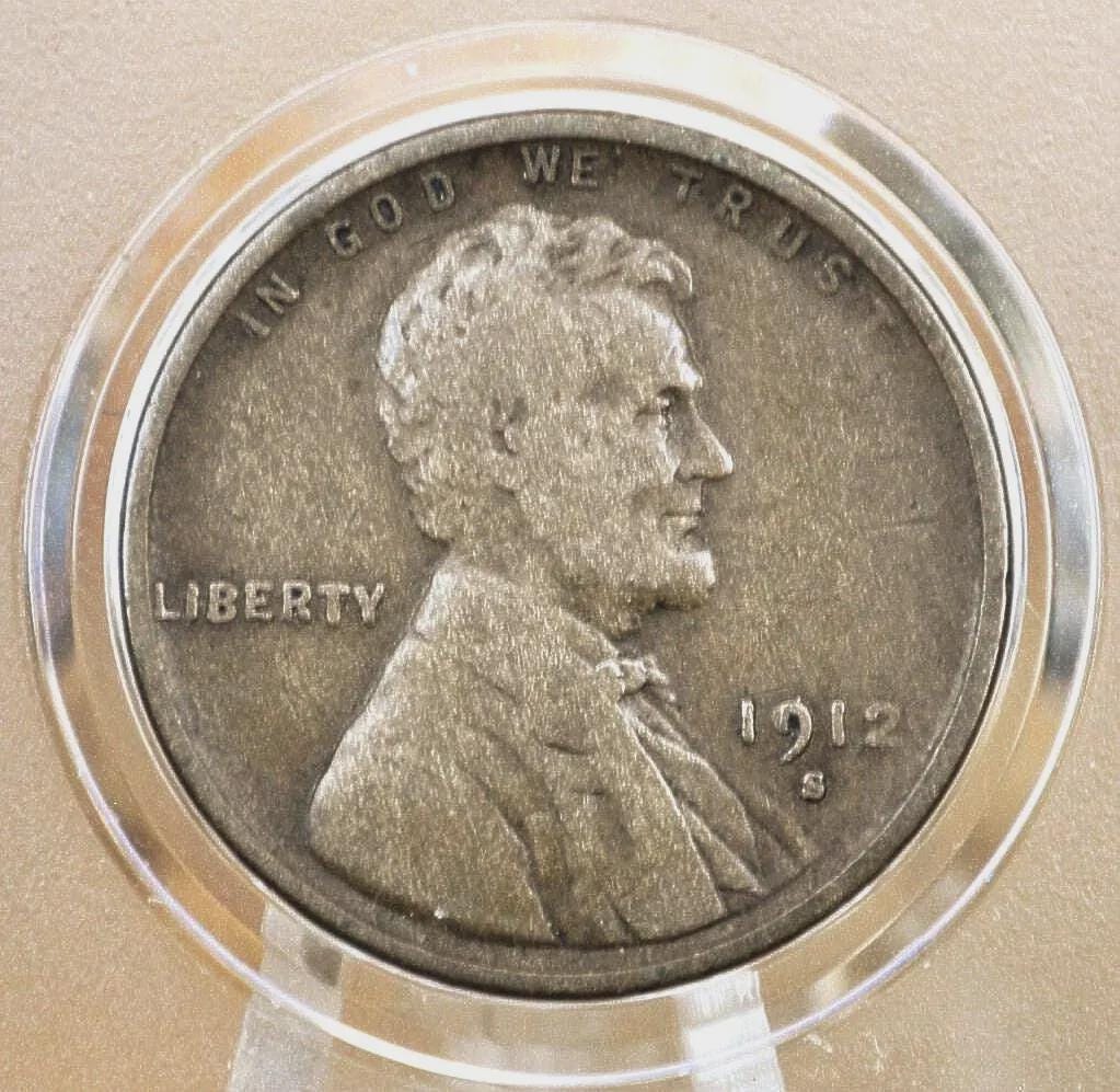 1912 P,D,S Wheat Penny - Choose by Mint and Grade - Lincoln Wheat Ear Cent - Semi Key Date - WWI Era Coin