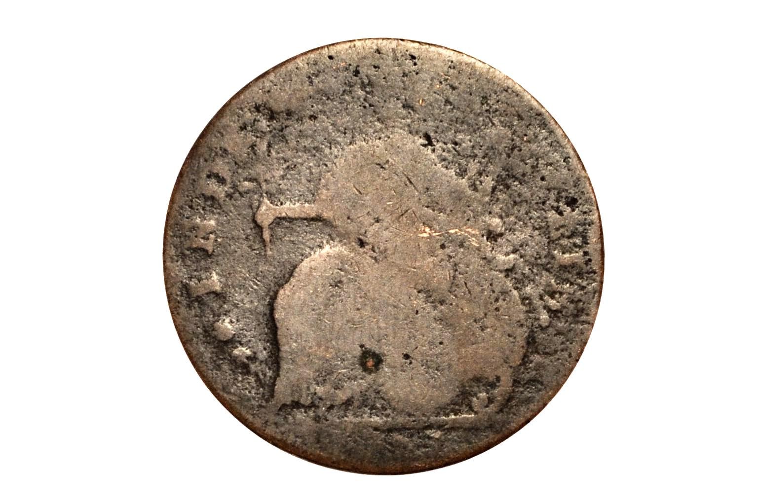1787 Connecticut Half Penny - Low Grade, Low Cost - Colonial 1/2 Penny 1787 State of Connecticut - Auctori Connec, Rare