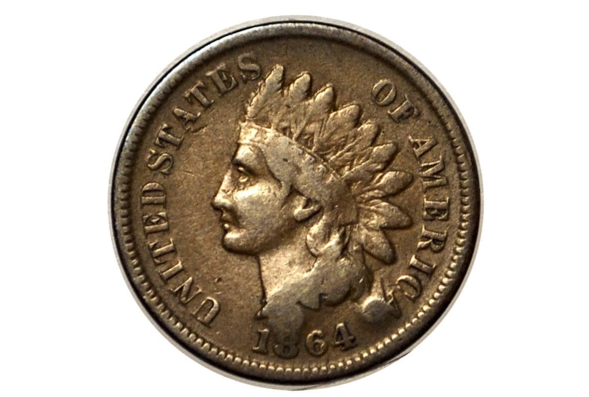 1864-L Indian Head Penny - VG - 1864 L Cent - Bronze Variety L Cent