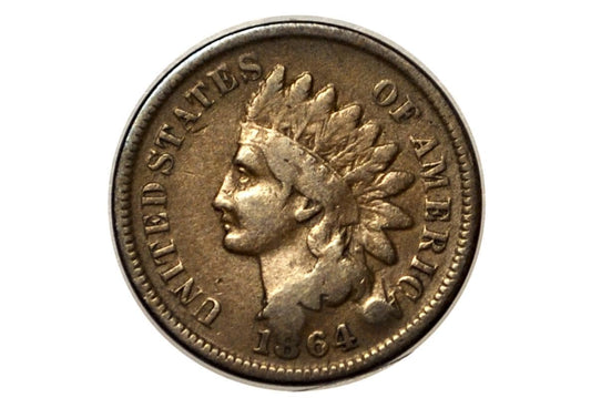 1864-L Indian Head Penny - VG - 1864 L Cent - Bronze Variety L Cent