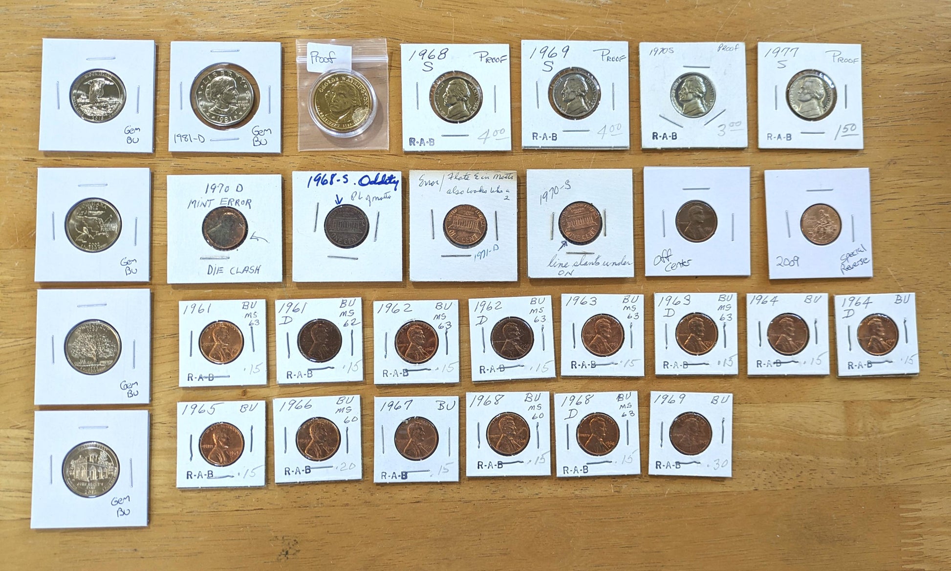 Huge Coin Lot - Silver, Indian Heads, Wheats, Proofs, Old Coins - Check it out! Discount Coin Lot! Great Deal! (Copy)