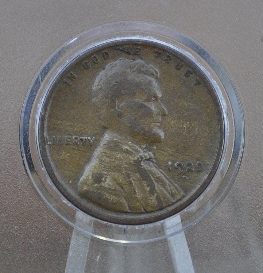 1920 Wheat Penny - VF-AU (Very Fine to About Uncirculated), Choose by Grade - 1920 Wheat Ear Cent 1920 P Penny Wheat Cent 1920
