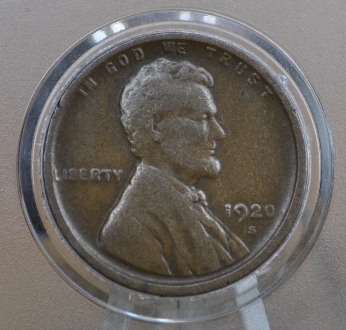 1920 Wheat Penny - VF-AU (Very Fine to About Uncirculated), Choose by Grade - 1920 Wheat Ear Cent 1920 P Penny Wheat Cent 1920