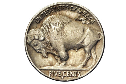 1931-S Buffalo Nickel - VF (Very Fine) Grade / Condition - Semi-Key Date - Excellent Grade - San Francisco Mint - Indian Head Nickel 1931 S