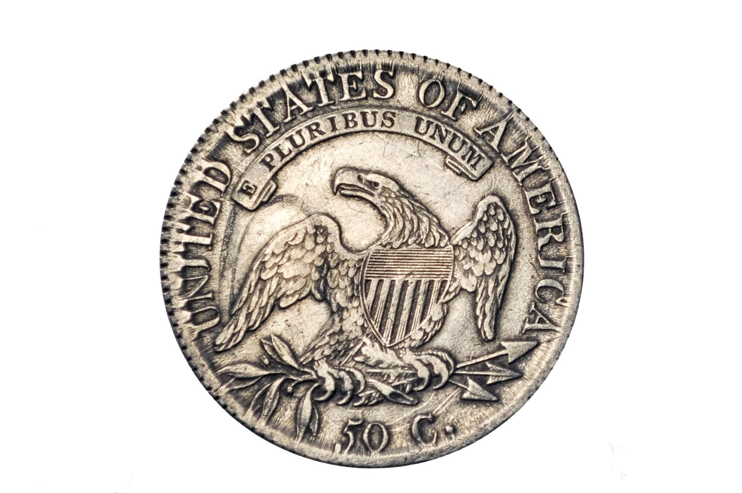 1817 Capped Bust Half Dollar - XF, Cleaned, Die Clash - Great Date - 1817 Half Dollar US Half Dollar 1817, Rare Early Half, Low Mintage Date