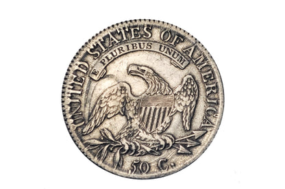 1817 Capped Bust Half Dollar - XF, Cleaned, Die Clash - Great Date - 1817 Half Dollar US Half Dollar 1817, Rare Early Half, Low Mintage Date
