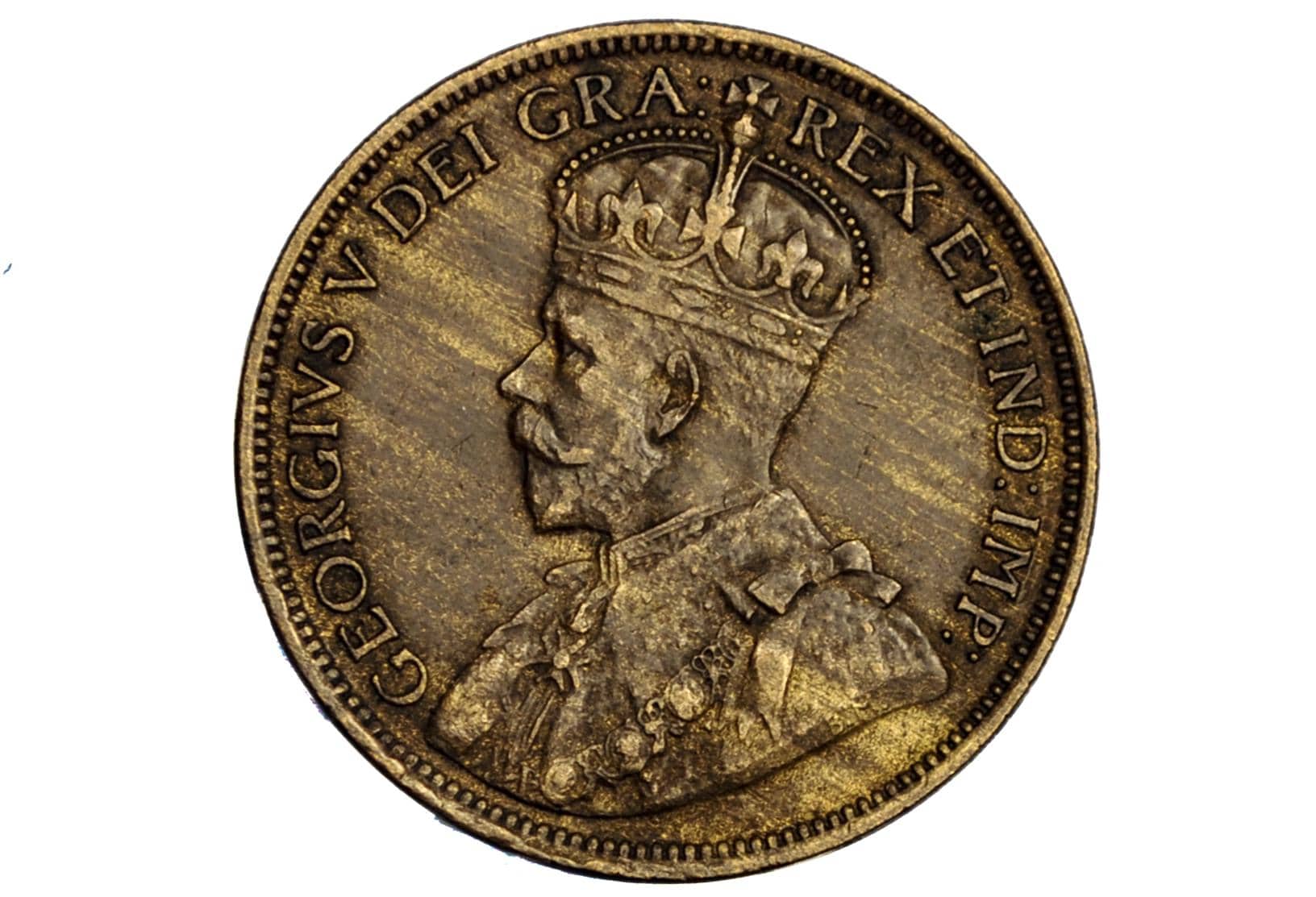 1916 Canadian Large Cent - VF-XF (Very to Extra Fine) Grade / Condition - King George V - One Cent Canada 1916 Large Cent - 1916 Large Cent