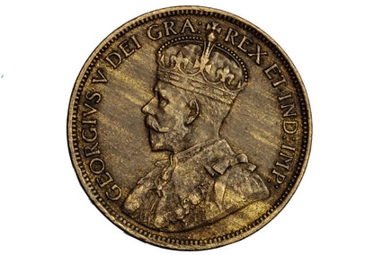 1916 Canadian Large Cent - VF-XF (Very to Extra Fine) Grade / Condition - King George V - One Cent Canada 1916 Large Cent - 1916 Large Cent