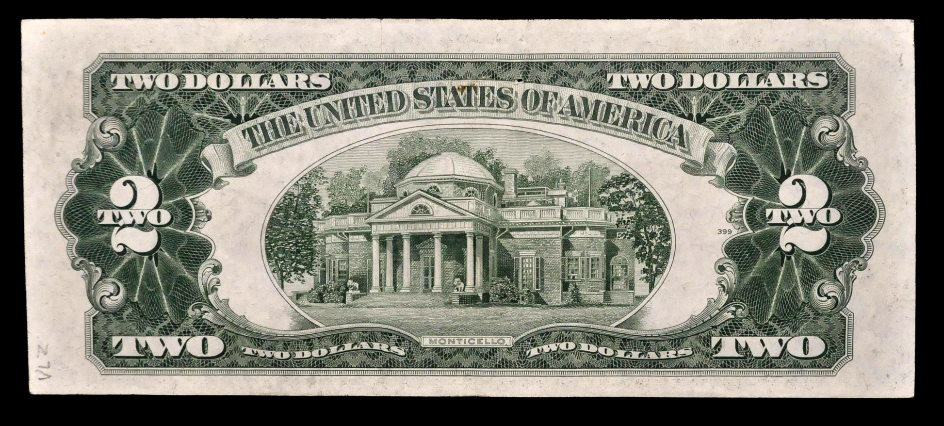 1953 Star Legal Tender 2 Dollar Note - Choice Extremely Fine (Xf+) - 1953 Red Seal Two Dollar U.s. Star Note - Fr#1509*