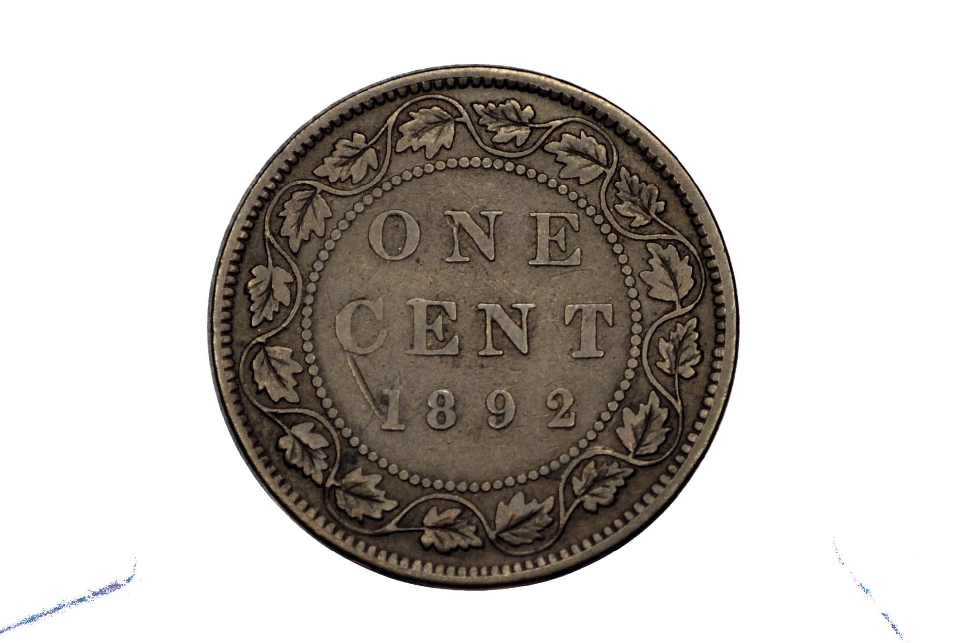 1892 Canadian One Cent - XF (Extremely Fine) Condition - Queen Victoria - 1892 Large Cent - 1892 Penny Canada 1 Cent 1892