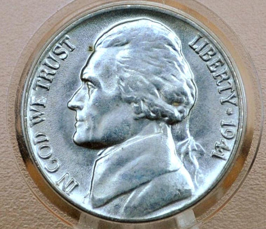 1941 PDS Jefferson Nickels - P,D,S - Choose by Mint Mark and Grade - 1941 S Jefferson Nickel 1941 D Jefferson Nickel 1941 P