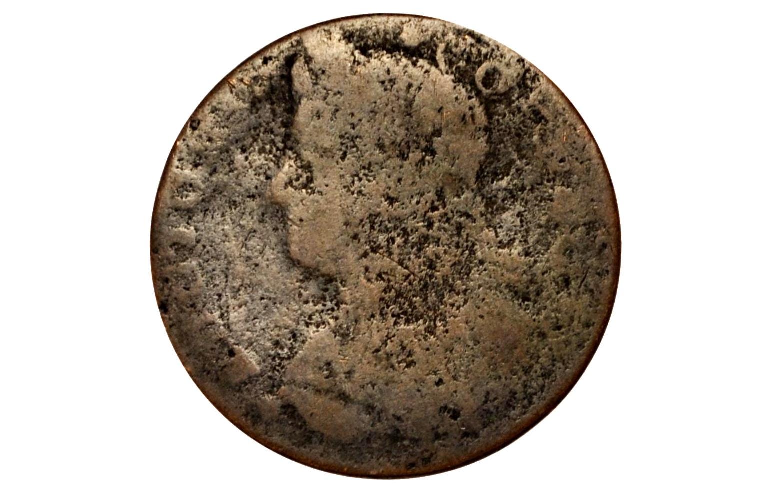 1787 Connecticut Half Penny - Low Grade, Low Cost - Colonial 1/2 Penny 1787 State of Connecticut - Auctori Connec, Rare