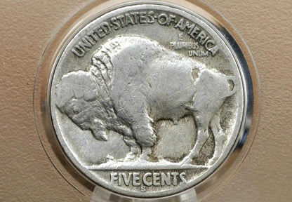 1924-S Buffalo Nickel - Fine Grade / Condition; Key Date - S Mint 1924 Nickel Indian Head Nickel 1924 S - Rare Coin, Low Mintage